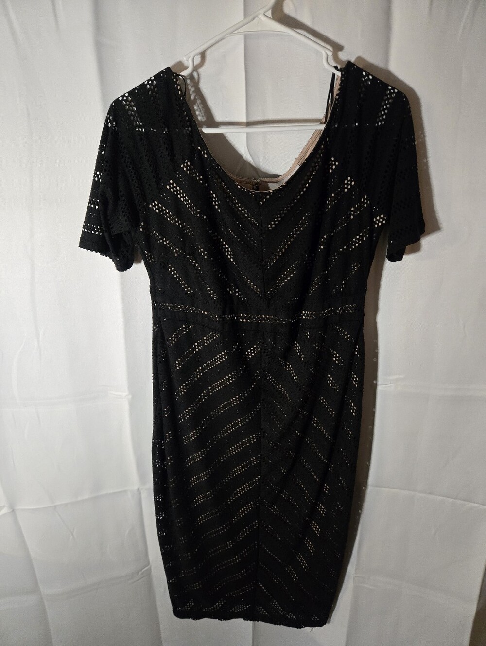 Motherhood Maternity Black Eyelet Midi Dress